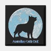 Australisches Rind Dog Magnet (Vorne)
