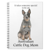 Australisches Rind Dog Mama Notebook Notizblock (Vorderseite)