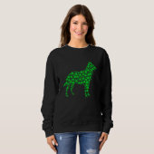 Australisches Rinderhund Kleeblatt St Patrick S Da Sweatshirt (Vorne ganz)