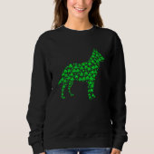 Australisches Rinderhund Kleeblatt St Patrick S Da Sweatshirt (Vorderseite)