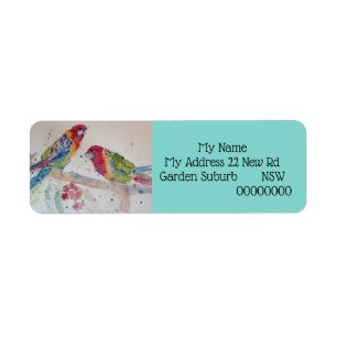 Australisches Rosella Parrot Bird Watercolor Ret