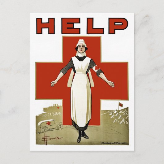 Australisches Rotes Kreuz Vintager Weltkrieg I Postkarte (Vorderseite)