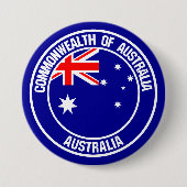 Australisches RundEmblem Button (Vorderseite)