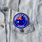 Australisches RundEmblem Button (Beispiel)