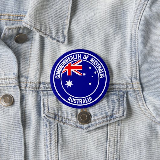Australisches RundEmblem Button (Beispiel)