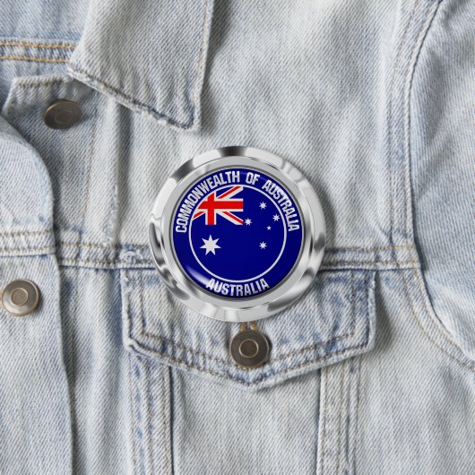 Australisches RundEmblem Button (Beispiel)