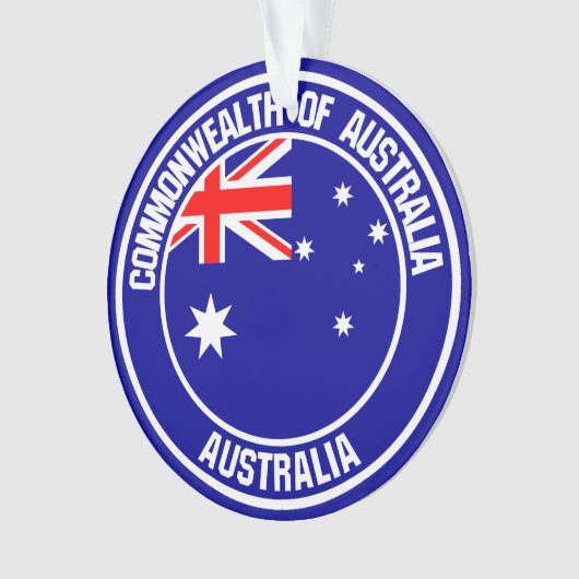 Australisches RundEmblem Ornament (Vorderseite)