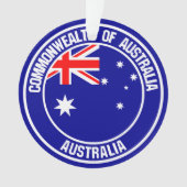 Australisches RundEmblem Ornament (Vorderseite)