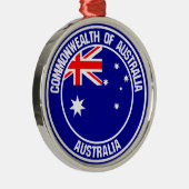 Australisches RundEmblem Ornament Aus Metall (Rechts)