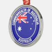 Australisches RundEmblem Ornament Aus Metall (Links)
