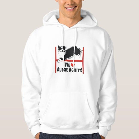 Australisches Schäfer-Agility Hoodie (Vorderseite)