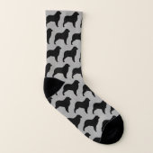 Australisches Schäfer-HundeSilhouette-Muster Socken (Rechts - Außen)
