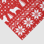 Australisches Schäfer-Silhouette-Weihnachtsmuster Seidenpapier (Detail)