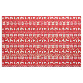 Australisches Schäfer-Silhouette-Weihnachtsmuster Stoff (Fat Quarter (45,7 x 55,9 cm))