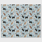 Australisches Schäferknochen und -pfähle Geschenkpapier (Flach)