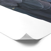 Australisches Schwarzes Cockatoo Illustration Post Poster (Ecke)