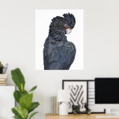 Australisches Schwarzschnabelposter Poster (Heimbüro)