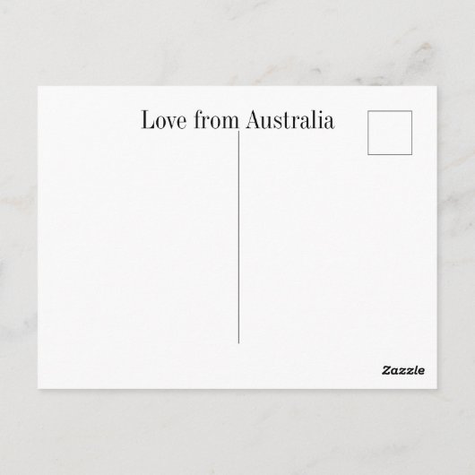 Australisches Schwefelkreuz Postkarte (Rückseite)