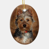 Australisches seidiges Terrier Keramikornament (Hinten)