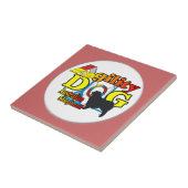 Australisches Shepherd-Agility Fliese (Seite)