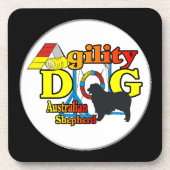 Australisches Shepherd-Agility Untersetzer (Vorderseite)