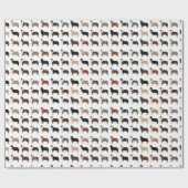 Australisches Shepherd Coat Pattern Wrapping Paper Geschenkpapier (Flach)