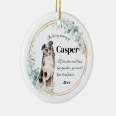 Australisches Shepherd Dog Memorial Keramik Ornament (Rechts)