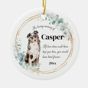 Australisches Shepherd Dog Memorial Keramik Ornament