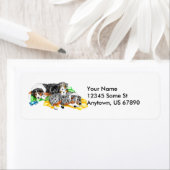 Australisches Shepherd Family Nickerchen NF Labels (Insitu)