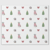 Australisches Shepherd Holiday Wrapping Paper Geschenkpapier (Flach)