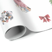 Australisches Shepherd Holiday Wrapping Paper Geschenkpapier (Rolleneckpunkt)