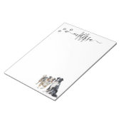 Australisches Shepherd Monogram Personalisiert Notizblock (angewinkelt)