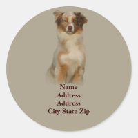 Australisches Shepherd Red Address Label