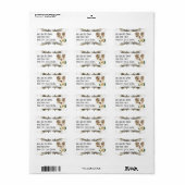Australisches Shepherd Red Merle Address Label Adressaufkleber (Vorne)