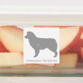 Australisches Shepherd Silhouette Sticker Set (Befestigt)