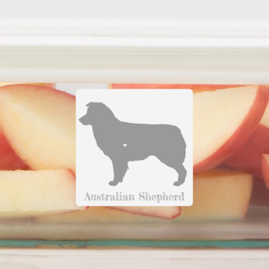 Australisches Shepherd Silhouette Sticker Set (Befestigt)