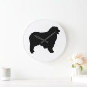 Australisches Shepherd-Silo Große Wanduhr (Zuhause)