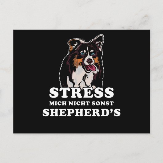 Australisches Shepherd-Sprichwort Postkarte (Vorderseite)