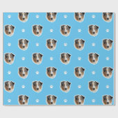 Australisches Shepherd Wrapping Paper Geschenkpapier (Flach)