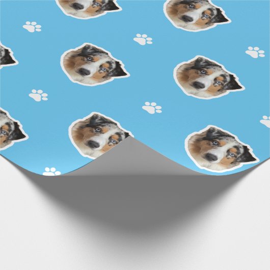 Australisches Shepherd Wrapping Paper Geschenkpapier (Ecke)