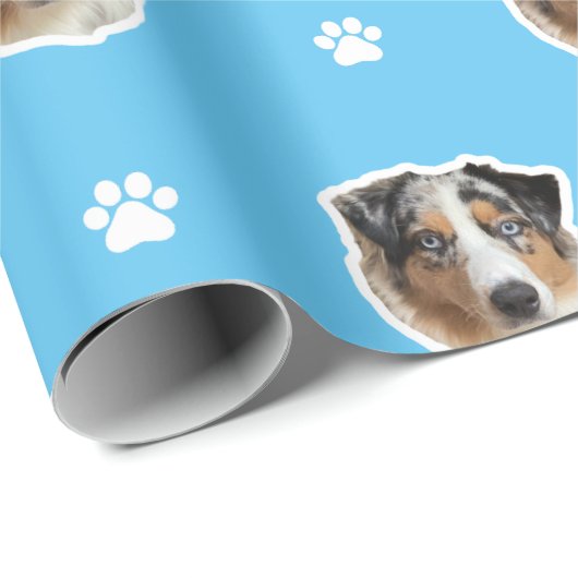 Australisches Shepherd Wrapping Paper Geschenkpapier (Rolleneckpunkt)