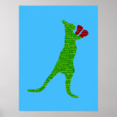 Australisches Slang Boxing Kangaroo Poster (Vorne)