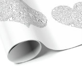 Australisches Slang-Herz Geschenkpapier (Rolleneckpunkt)