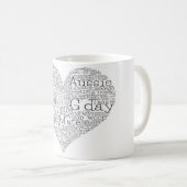 Australisches Slang-Herz Kaffeetasse (VorderseiteRechts)
