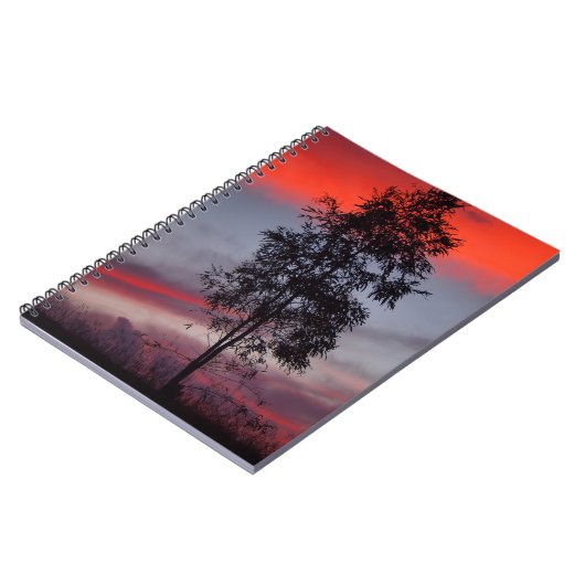 Australisches Stormy-Sunset-Notebook Notizblock (Linke Seite)