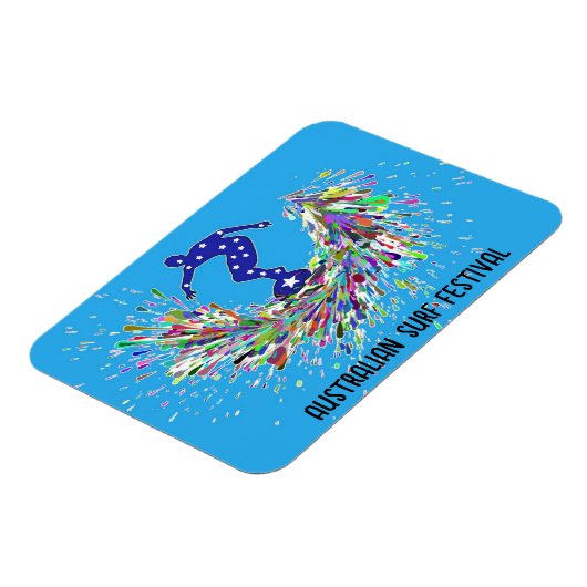 Australisches Surf Festival Magnet (Linke Seite)