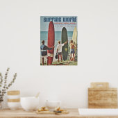 Australisches Surfposter | Surf | Surfer | Strand Poster (Küche)