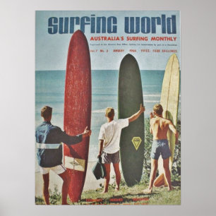 Australisches Surfposter   Surf   Surfer   Strand Poster