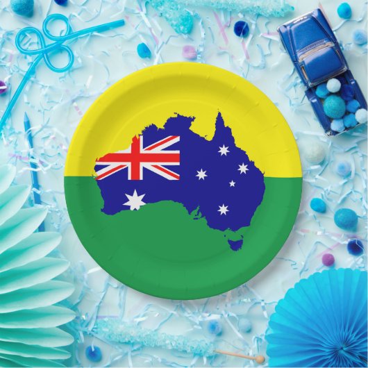 Australisches Tagesschild Pappteller (Party)