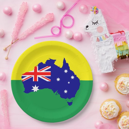 Australisches Tagesschild Pappteller (Party)